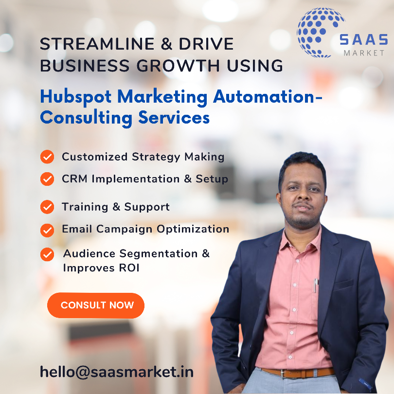 hubspot crm implementation consulting services by kireeti lakka saas market agency