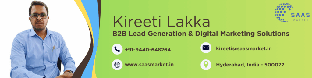 b2b marketing consultants hyderabad kireeti lakka